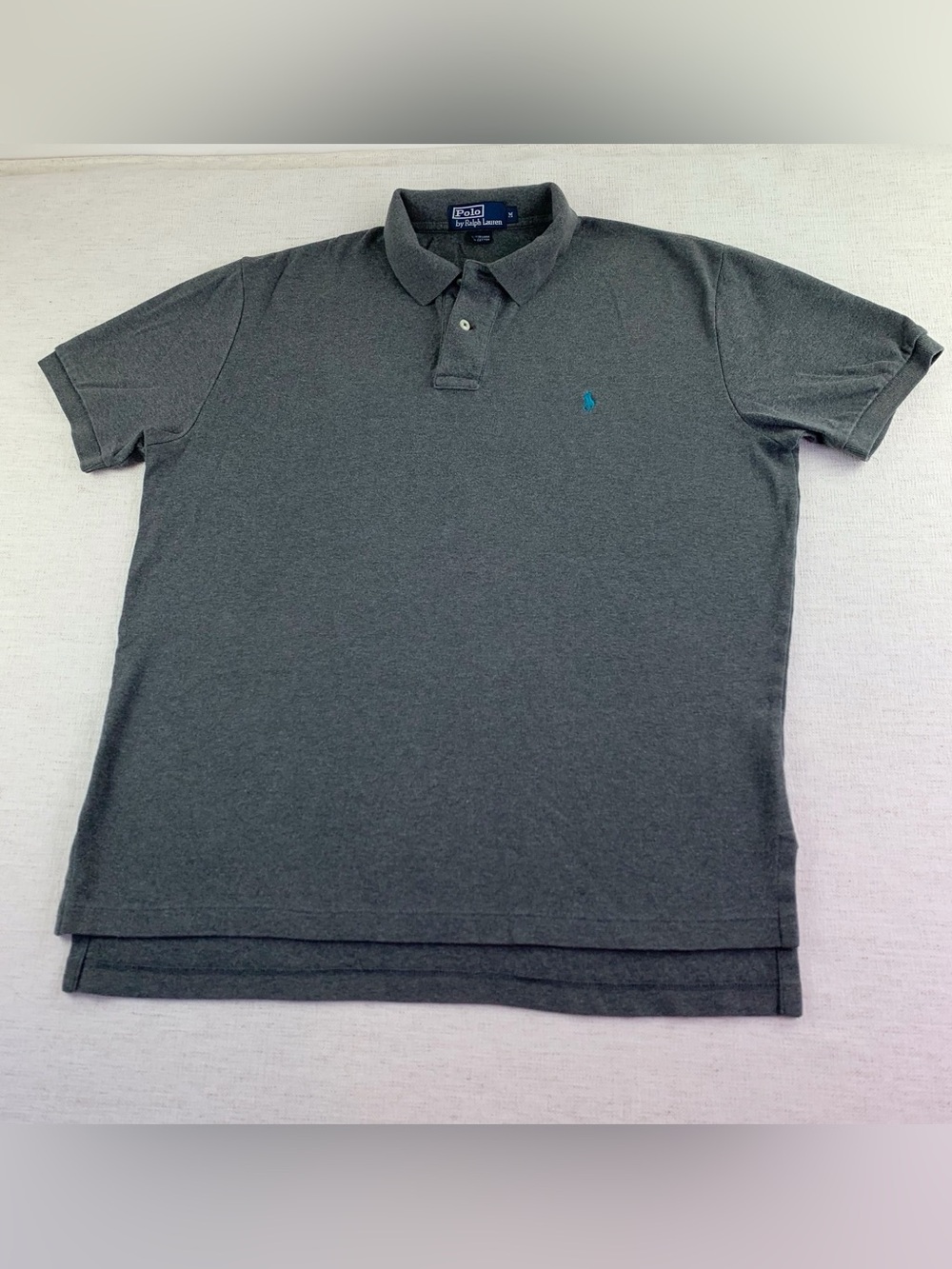 Polo by Ralph Lauren men's Charcoal Gray Short-Sleeve Polo size M classic fit